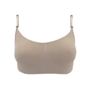 Silky Womens/Ladies Dance Seamless Clear Back Bra (1 Garment) (Medium) (Nude)