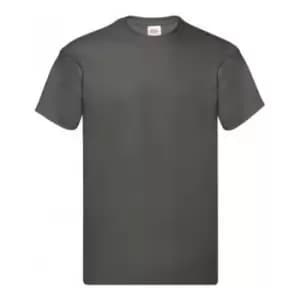 Fruit Of The Loom Mens Original Short Sleeve T-Shirt (3XL) (Light Graphite)