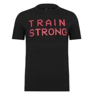 Reebok Train Strong T-Shirt Mens - Black