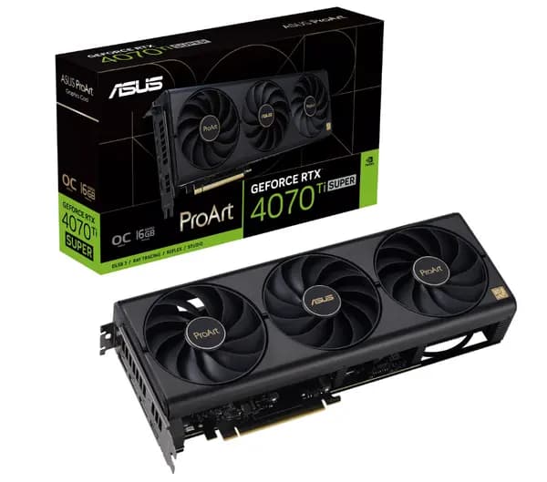 Asus ProArt GeForce RTX 4070 Ti SUPER 16GB GDDR6X OC Edition Graphics Card