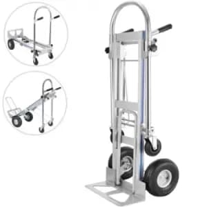 3 In 1 Aluminum Folding Sack Truck Hand Trolley Cart Car 1000lbs Capacity