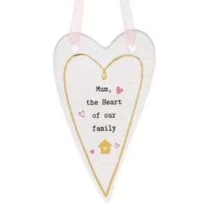 Thoughtful Words Mother's Day Heart Plaque Mum/Family