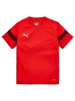 Boys, Puma Junior Football Tee - Red, Size 11-12 Years