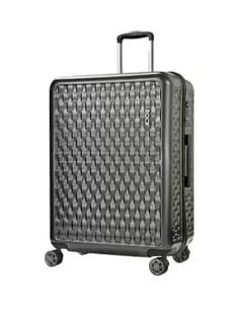 Rock Luggage Allure Large 8 Wheel Charcoal Suitcase