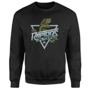 Jurassic Park Raptors On Tour Stroke Sweatshirt - Black - L