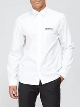 Hugo Boss Emero Tape Logo Shirt White Size L Men