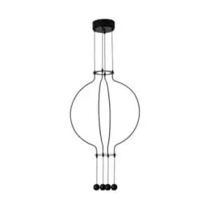 Larissa Lighting - Larissa Corinth Ceiling Pendant Light LED 4x 4,5W 3000K Black