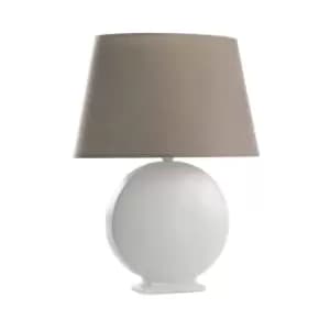 Zen Large Table Lamp With Round Tapered Shade, Fabric Shades