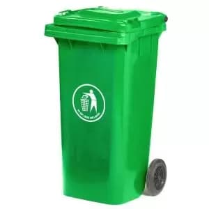 Wheelie Bin 120L 30 Recycled Polyethylene Green LWB120YGreen