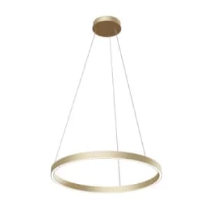 Modern Rim Integrated LED Brass Ring Pendant Ceiling Light
