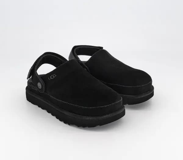UGG Womens Goldenstar Clogs Black, 3