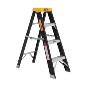Rhino Fibreglass Step Ladder - 4 Tread