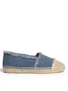 Castaner Fringes Espadrille - Denim