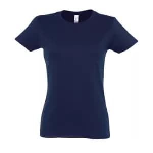SOLS Womens/Ladies Imperial Heavy Short Sleeve T-Shirt (3XL) (French Navy)