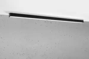 Pinne Integrated LED 145cm Linear Flush Light Black 3000K