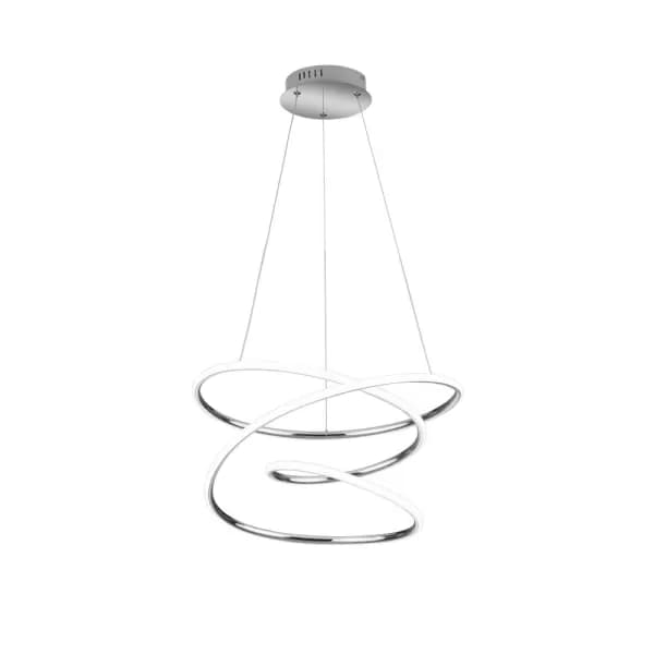 Bologna Modern LED Pendant Ceiling Light Chrome 4000K