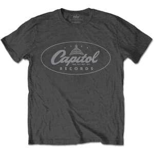 Capitol Records - Logo Unisex Large T-Shirt - Grey