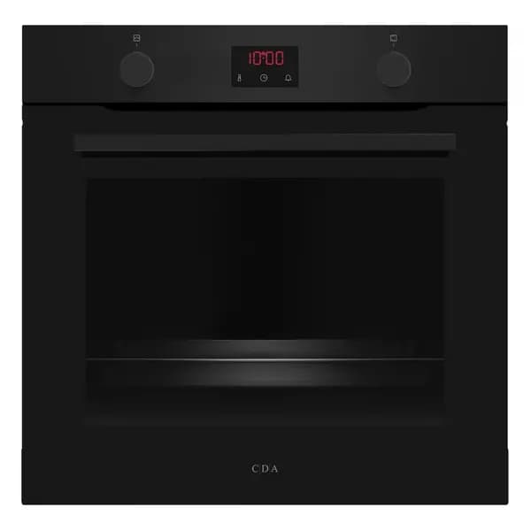 CDA SC050BL Built In Electric Single Oven with Pyrolytic Cleaning - Black - A+ Rated