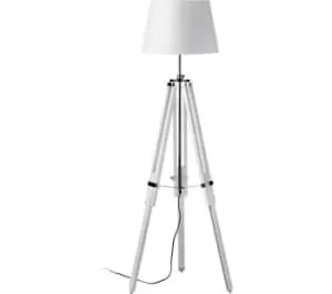 INTERIORS by Premier Jasper Large Tripod Floor Lamp - White