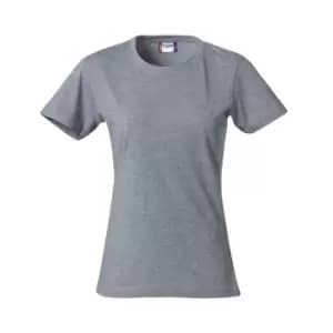 Clique Womens/Ladies Basic Melange T-Shirt (S) (Grey)