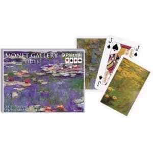 Monet Lilies Bridge Doubles Game Playing Playing Cards