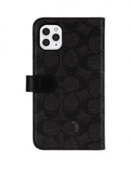 Coach Folio Case For iPhone 11 - Signature C Black