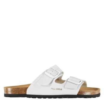 Full Circle Gatow Cork Sandals - White