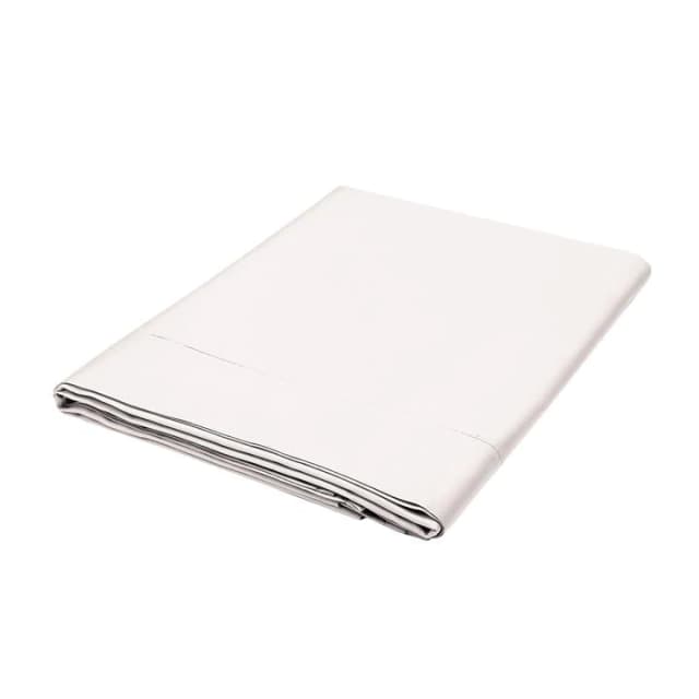 Bedeck of Belfast Off White Egyptian Cotton Sateen 1000 Thread Count Fine Linens Komoro' Flat Sheet - king