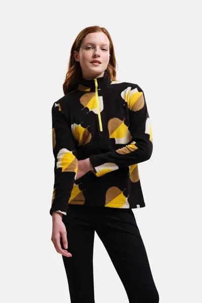 Regatta 1/2 Zip 'Orla Kiely' Printed Fleece Yellow