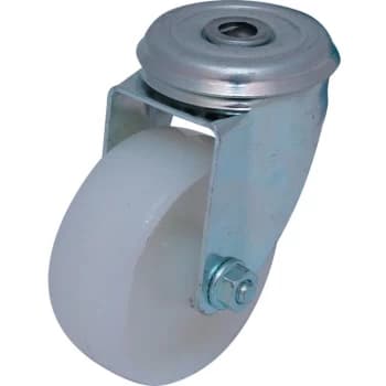 100MM B/H Swivel Castor (Zinc) Nylon Wheel - Atlas Workholders