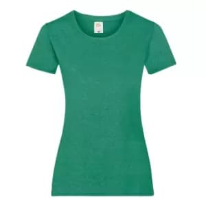 Fruit Of The Loom Ladies/Womens Lady-Fit Valueweight Short Sleeve T-Shirt (Pack Of 5) (M) (Retro Heather Green)