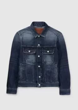Replay Mens No Thema Jacket In Dark Blue