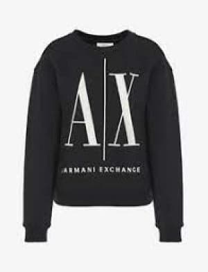 Armani Exchange AX Icon Logo Sweatshirt Navy Size 2XL Men