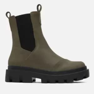 TOMS Womens Rowan Water Resistant Chelsea Boots - Olive Night - UK 4