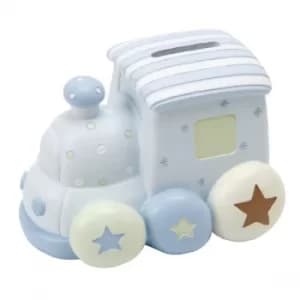 Petit Cheri Blue Train Money Box