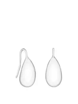 Simply Silver Sterling Silver 925 Polished Wide Bead Drop Earrings