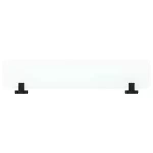 Croydex Flexi Fix Metra Frosted Glass Shelf - Black