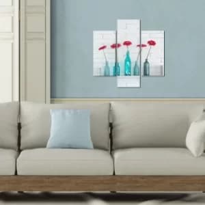 3MDF-045 Multicolor Decorative MDF Painting (3 Pieces)