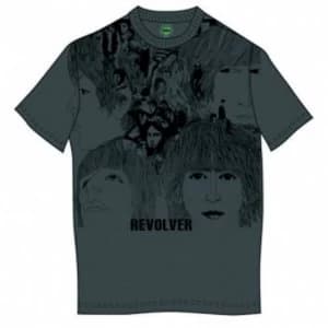 The Beatles Revolver Mens Charcoal Grey T Shirt Large