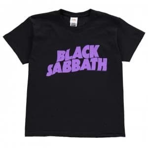Official Black Sabbath T Shirt Junior - Wavy Logo