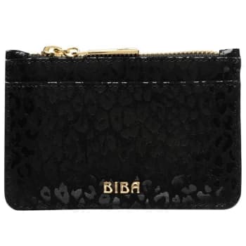 Biba BIBA Leather Zip Top Coin Purse - Black
