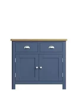 K-Interiors Fontana Ready Assembled Solid Wood Medium Sideboard - Blue