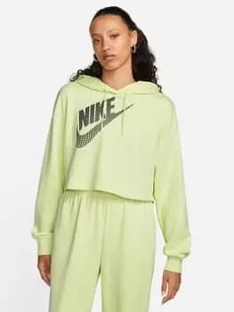 Nike NSW Crop Hoodie - Green Size M Women