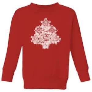 Marvel Shields Snowflakes Kids Christmas Sweatshirt - Red - 11-12 Years
