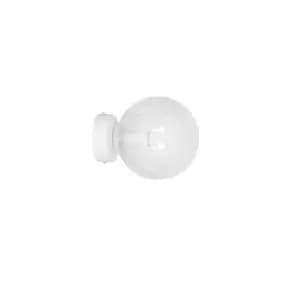 Rossi White Wall Lamp with Clear Glass Shades, 1x E18