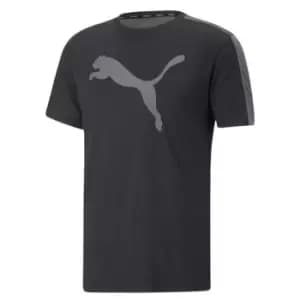 Puma Fit Logo T Shirt Mens - Black