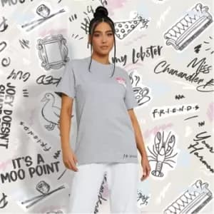 I Saw It First Friends Regina Phalange Oversized T Shirt - Grey