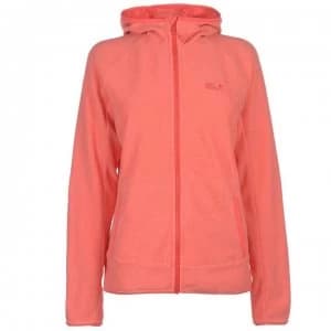 Jack Wolfskin Arco Fleece Jacket Ladies - tulip red strip