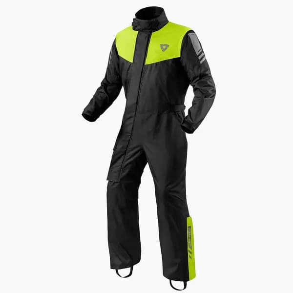 REV'IT! Rain Suit Pacific 4 H2O Black Neon Yellow Size 2XL