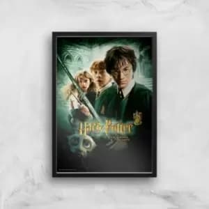 Harry Potter and the Chamber Of Secrets Giclee Art Print - A3 - Black Frame